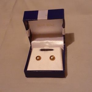 Small faux gold earrings